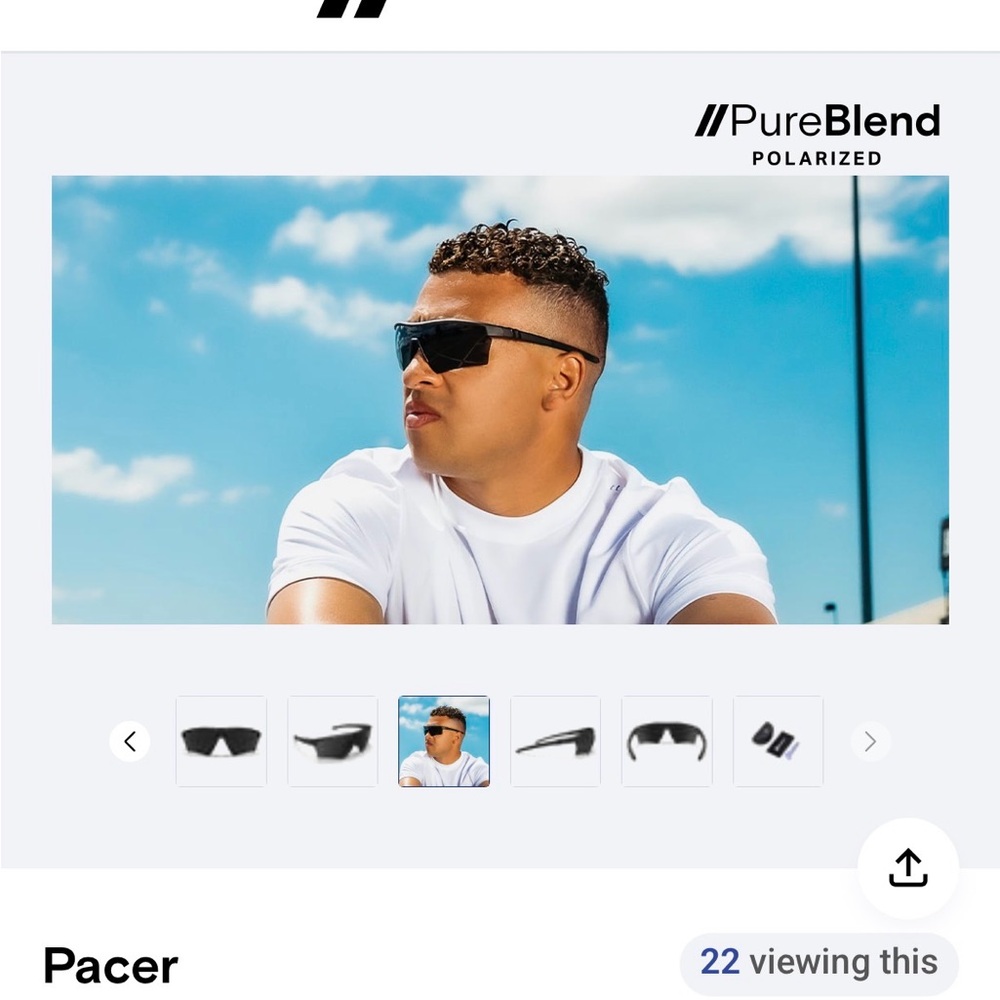 Blenders Black Polarized Sunglasses